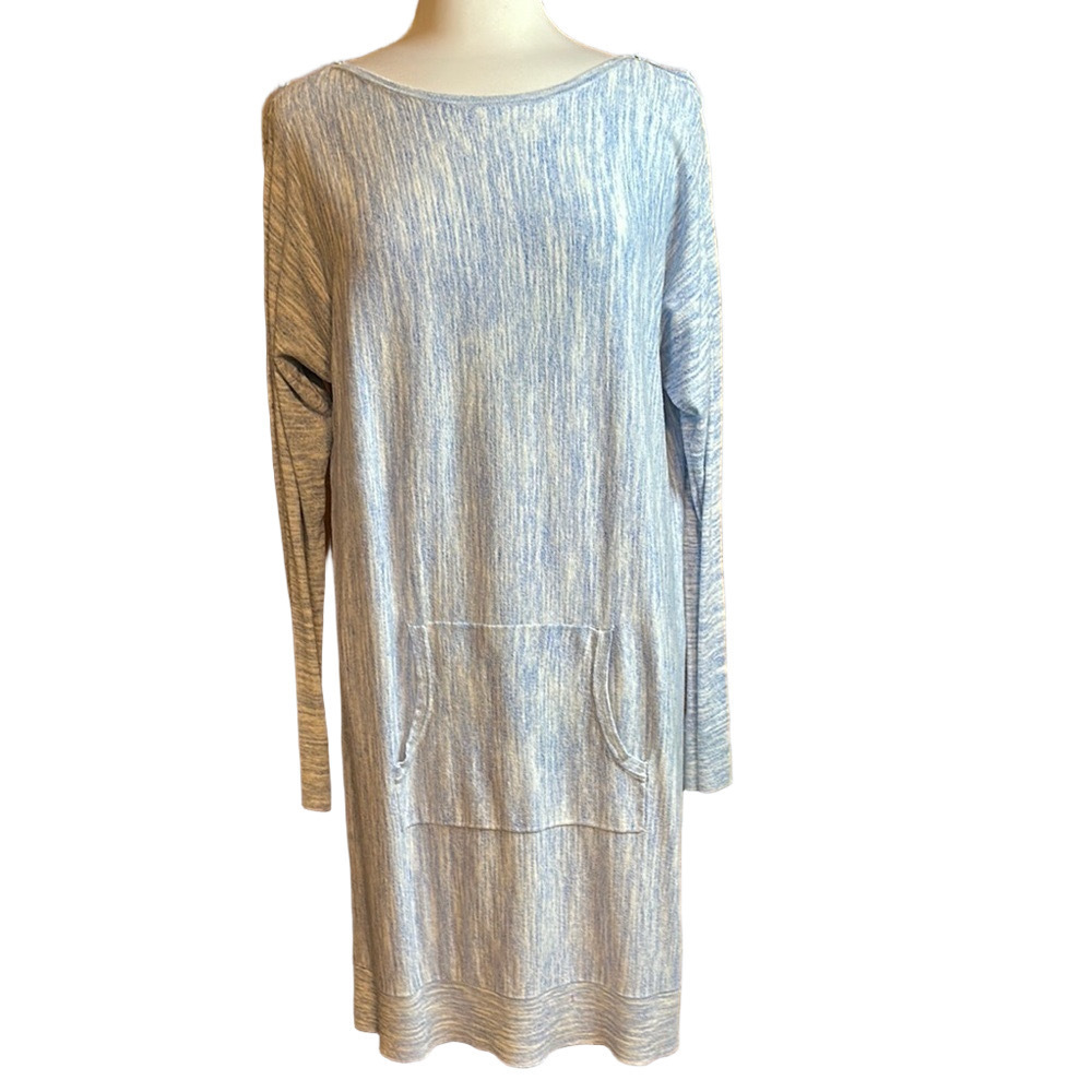 Lilly Pulitzer Jupiter Lapis Blue Space Dye Pocket Sweater Dress Size XL - EUC